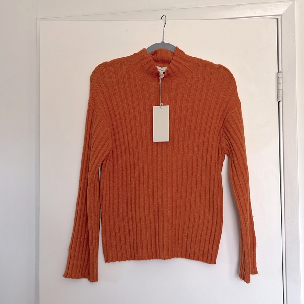 Generation K Ribbed Turtleneck Long Sleeve Blouse